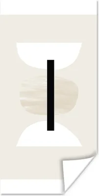 Produktbild von MuchoWow® Poster Abstrakt - Geometrische Formen - Pastell 75x150 cm - Dekoration für die Wände