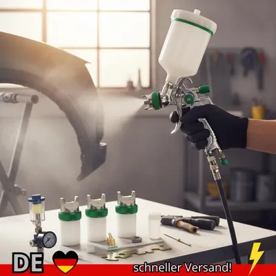 Produktbild von HVLP Professionelle Spritzpistole 1 4 7 2 0 5 Mm Stahldüse Schwerkraft