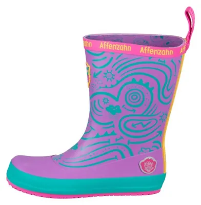 Produktbild von Affenzahn Gummistiefel für Babys, Farbe Lila, Modell 0163840147, ganzjährig geeignet