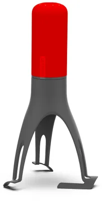 Automatischer Pan-Rührer mit Timer, USB-wiederaufladbar, rot