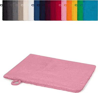 Produktbild von Waschhandschuh 15x21 cm Waschlappen 100% Baumwolle, Farbe: Rosa