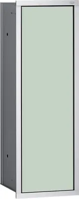 Produktbild von EMCO Toilettenbürstengarnitur-Modul 150 ASIS Unterputz, 495 x 168 mm, Türanschlag variabel chrom/schwarz