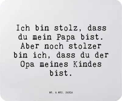 Produktbild von Mr. & Mrs. Panda Mousepad Ich bin stolz, dass... - Aquarellblau - Geschenk, Papa, pc mausunterlage, Mouse Pad, Opa, Sprüche, Geburt, stolz, schöner Spruch, mauspad laptop