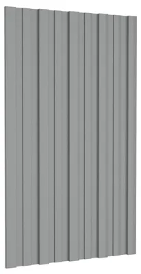 Immagine prodotto di Pannello per tetto 12 pcs Grigio 80 x 45 cm Acciaio zincato