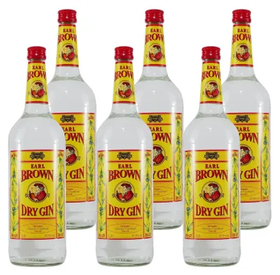 Produktbild von Earl Brown Dry Gin (6 x 1,0L)