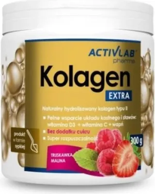 Obrázok produktu pre Activlab Kolagen Extra malina truskawka, 300g