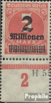 Produktbild von Briefmarken Deutsches Reich 1923 Mi 312IX, D von DEUTSCHES beschädigt (Feld 92) postfrisch Hochinflation/Ergänzungs-Werte