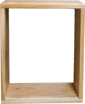 Produktbild von Teako Design Wandregal Galeria Teakholz Massiv Wetterfest 45x35cm