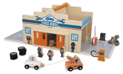 Produktbild von Janod Holzspielzeug - Meine erste Garage für Kleinkinder und Kinder