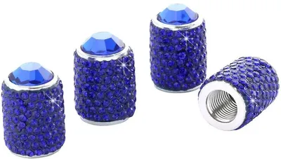 4x Ventilkappen für Reifenventile - Auto-Halter - Kristall Bling Bling - Universal