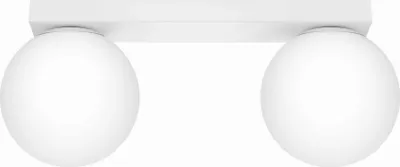 Zdjęcie produktu dla Lampa sufitowa YOLI biała 2xG9x12W szkło wym:14x34,5x12cm IP20 Sollux Lighting