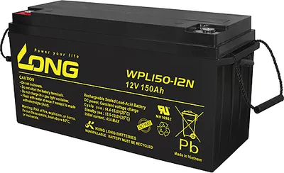 Produktbild von Kung Long Akku 12V 150Ah Pb Batterie Bleigel WPL150-12N Longlife