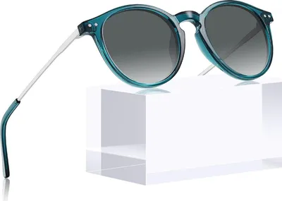 Image de CARFIA Lunettes de soleil rondes polarisées Protection UV400 Style vintage