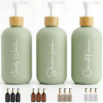 Obrázok produktu pre Dávkovač mydla do kúpeľne – farba: matcha zelená – objem: 500 ml