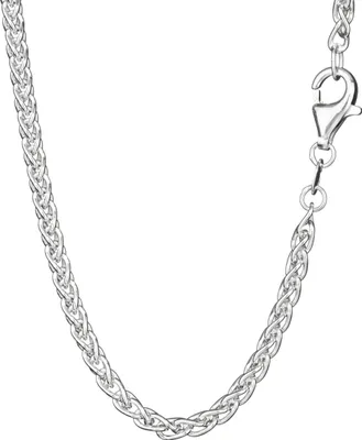 Produktbild von Collier 45cm Zopfkette rund 925 Sterling Silber Damen Halskette 2,4mm Breit 6912
