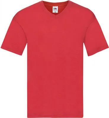 Immagine prodotto di Fruit of the Loom 61-426-0 | T originale da uomo con scollo a V - Colore: Rosso - Taglia: L