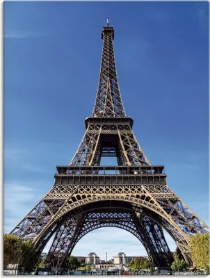 Produktbild von ARTland Leinwandbild Blick auf den Eiffelturm in Paris II Größe: 90x120 cm