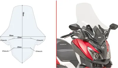 Produktbild von KAPPA 7056DTK Spezifisches Windschild