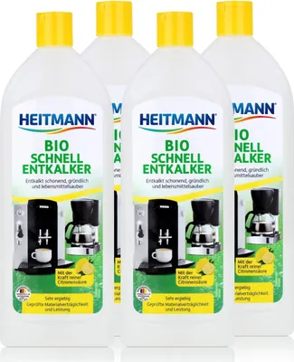 Produktbild von Heitmann Schnell Entkalker 250ml - Reinigung von Kaffeemaschinen (4er Pack)