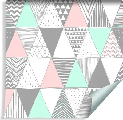 Produktbild von 10m VLIES TAPETE Rolle Geometrie Muster Ornamente Dreiecke XXL
