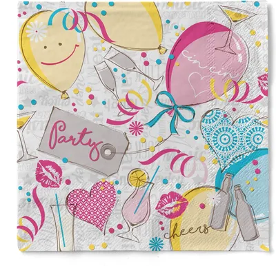 Produktbild von Sovie HOME Serviette Ballons aus Tissue 33 x 33 cm, 3-lagig, 20 Stück