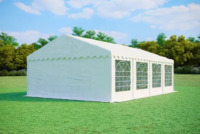 Produktbild von Partyzelt 5x8m - PVC Standard Feuerfest - Weiß