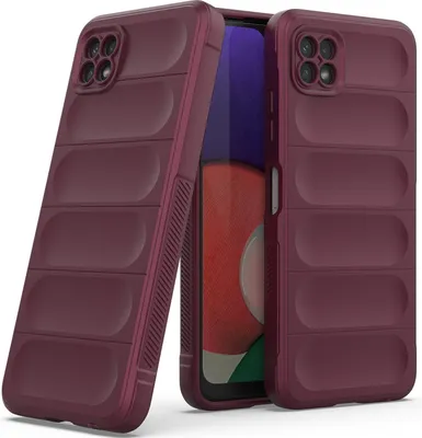 Produktbild von Samsung A22 5G Hülle, Weich TPU Silikon Stossfest Anti-rutsch Schutzhülle für Samsung Galaxy A22 5G bordeaux