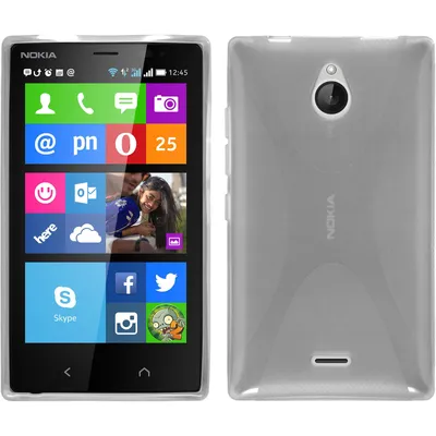 Produktbild von PhoneNatic Case kompatibel mit Nokia X2 - clear Silikon Hülle X-Style + 2 Schutzfolien