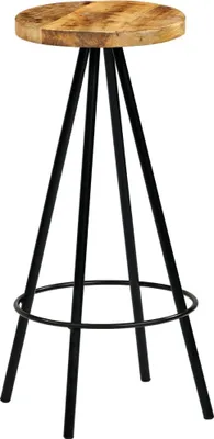 Produktbild von vidaXL Barhocker 4 Stk. Massivholz Mango
