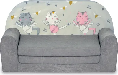 Produktbild von Kindersofa "MINI" zum Aufklappen Kätzchen W386 45 FORTISLINE