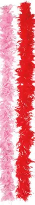 Produktbild von boa-Federn mit Glitzer 180 cm rot