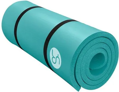 Zdjęcie produktu dla Mata do jogi, mata sportowa, 195 x 61 x 2 cm, wykonana z NBR, mata fitness, gruba, antypoślizgowa, idealna do jogi, ćwiczeń siłowych i pilatesu, z torbą