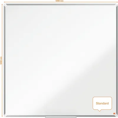 Image de Tableau blanc Premium Plus mélamine non magnétique 1200x1200mm blanc.