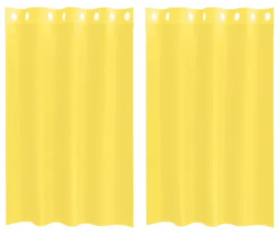 Immagine prodotto di vidaXL Tende in voile con occhielli 2 pezzi. Giallo