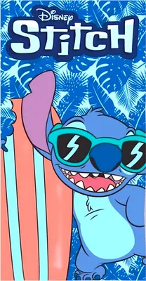 Produktbild von Lilo & Stitch Badetuch Strandtuch Strandlaken 70 x 140 cm aus Baumwolle