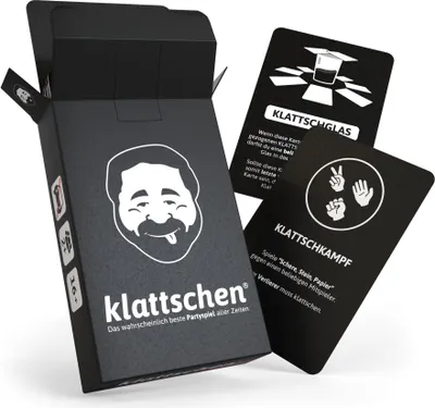 Produktbild von klattschen® - Trinkspiel - Das wahrscheinlich beste Trinkspiel aller Zeiten - Partyspiel - Spiel für Erwachsene