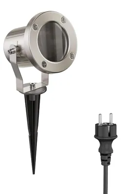 Productafbeelding van ledscom.de LED-buitenverlichting MIBU met grondspie, roestvrij staal, zonder lamp
