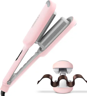 Produktbild von Lockenstab große Locken geeignet für Anfänger, Sofortiges Wellen, 32mm Ionen Keramik Hair Curler für Lange kurze Haare mit 4 Temperaturen LED-Anzeige