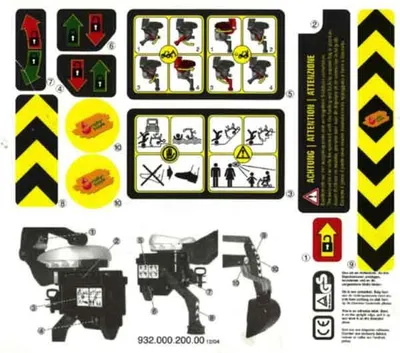 Produktbild von Rolly Toys Aufkleber Heckbagger - Rolly Toys sticker backhoe