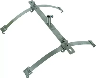 Produktbild von Dehn Halter 2-fach m. Spannband NIRO f. First - und Gratsteine m. Buchse D 16/10mm 123116
