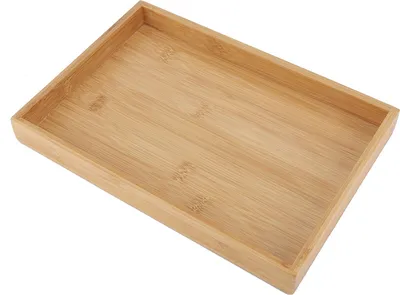 Imagen del producto de Bandeja rectangular de estilo japonés para servir frutas, té y alimentos, ideal para restaurantes y hogares (28*19.5*3 cm)