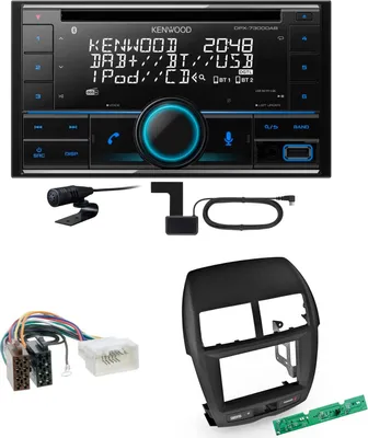 Produktbild von Kenwood DPX-7300DAB Bluetooth Digitalradio Einbauset für Mitsubishi ASX bis 2014