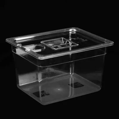 Faltbarer Sous-Vide-Behälter, 11 L, transparent, mit Deckel