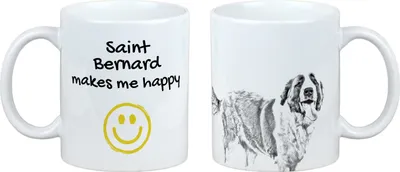 Obrázek produktu pro Bernardýnský pes, bernardín - hrnek s motivem psa, veselý hrnek pro milovníky psů, personalizovaný dárek značky Art-Dog