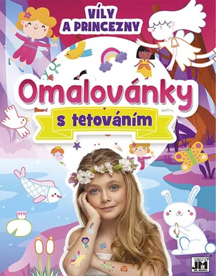 Obrázek produktu pro Omalovánky s tetováním - Víly a princezny