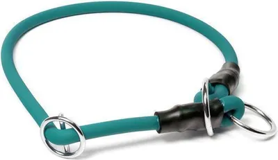 Produktbild von Mystique® Biothane Halsband rund mit Zugbegrenzung 8mm hellgrün 60cm
