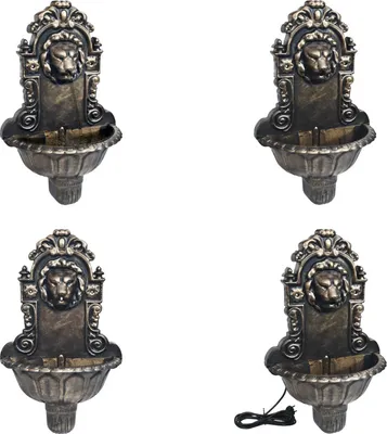 Produktbild von vidaXL Wandbrunnen Löwenkopf Design Bronze - Wandbrunnen - Wand Brunnen - Zimmerbrunnen - Zimmer Brunnen