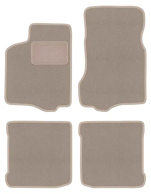 Image de Tapis de sol en moquette pour Seat Ibiza II 1993-2001 (à hayon) – jeu 4 pièces, beiges, sur mesure – Wielganizator LUX
