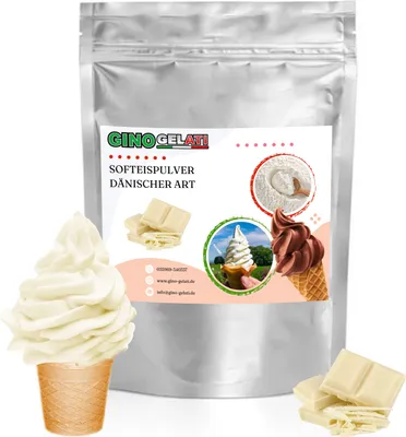 Immagine prodotto di Polvere di gelato soft danese al cioccolato bianco 100 kg