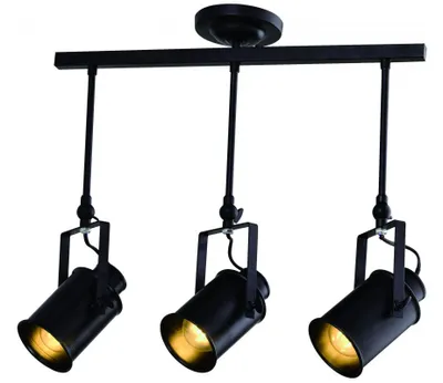 Produktbild von GTV - Deckenleuchte DEMIR 3,4014,AC220-240V,50/60Hz,3*E27, IP20,doppelt,schwarz